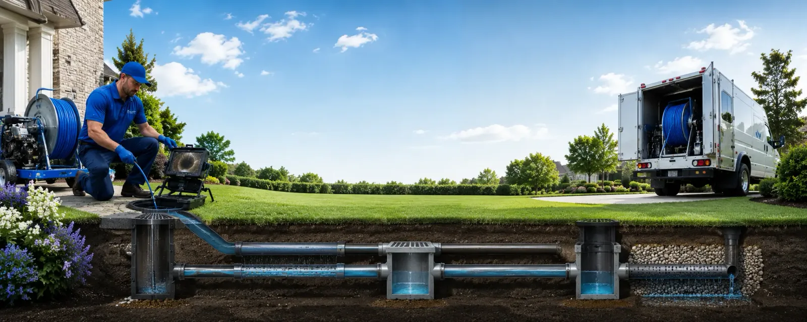 Outdoor drain cleaning information for Hernshaw, WV